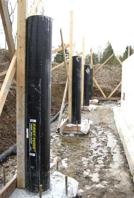 Figure A1a: Commercially available column fabric formwork called Fast-Tube™ on...