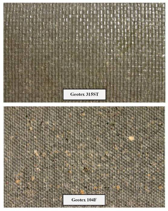 Figure 13: Comparison between the textures produced by different fabrics.