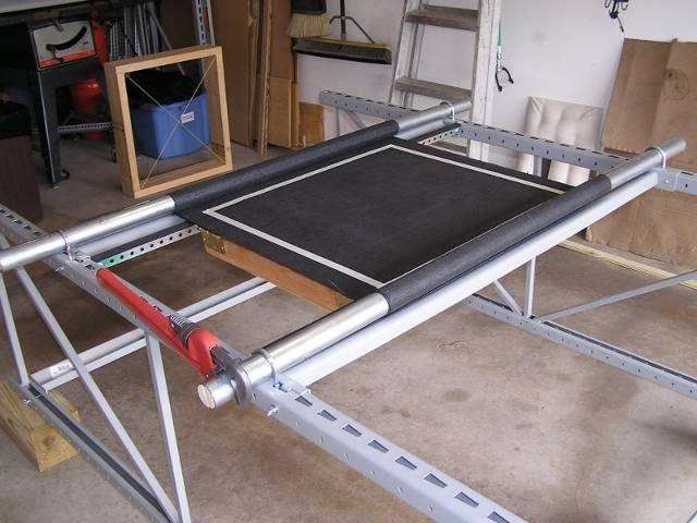 Figure 3: Test Frame with Fabric.