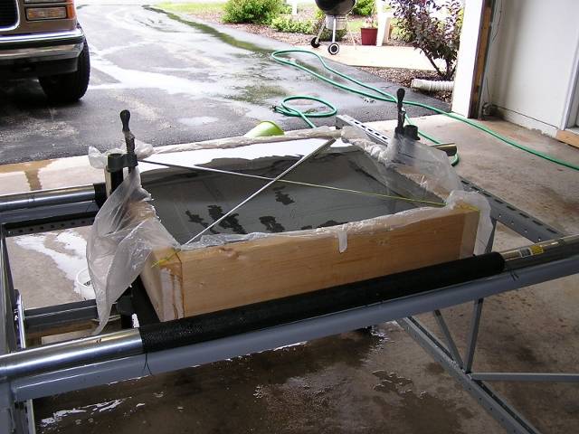 Figure 5: Test Frame with Loaded Fabric.
